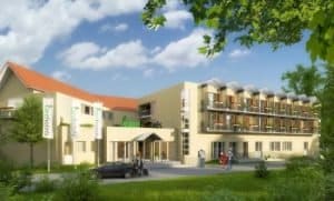 Visualisierung Carehotel Niddasee. Bild: Hopag Hotel Property AG