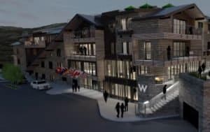 Rendering - W-Aspen Außenansicht. Bild: Starwood Hotels & Resorts