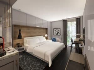 Rendering Zimmer Le Méridien Visconti Rom. Bild: Starwood