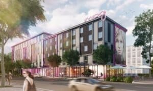 Rendering Moxy Hotel Stuttgart Flughafen. Bild: Moxy Hotels