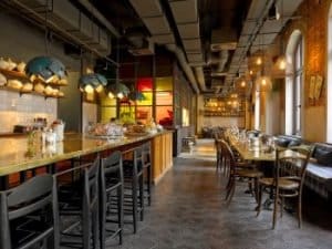 Das Restaurant Neni vor dem Brand. 