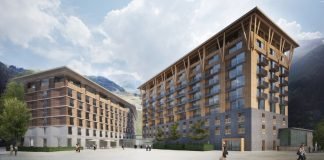 Visualisierung Hotelneubau Andermatt Swiss Alps
