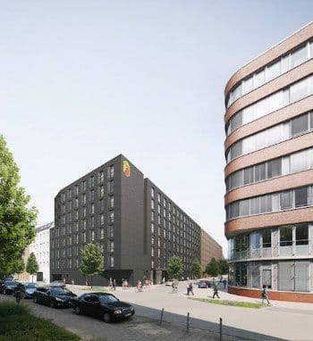 Rendering des Super 8 in der Eiffestraße in Hamburg
