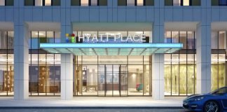Hyatt Place Eingang Rendering JOI-Design