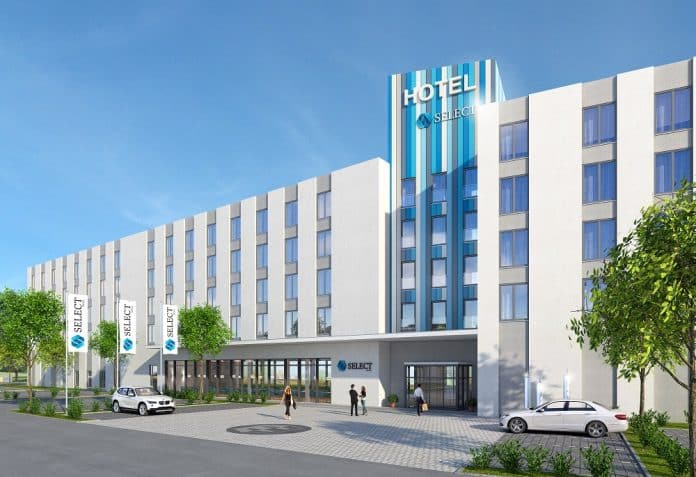 Rendering des Select-Hotels im GVZ Region Augsburg. Bild: Eser Real Estate