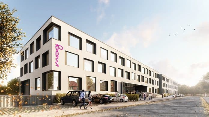 Rendering des Moxy Rust. Bild: Schmidt Architekten Gruppe