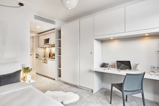 Alle 105 Apartments sind mit einer kleinen Küche ausgestattet. Bild: H-Hotels.com