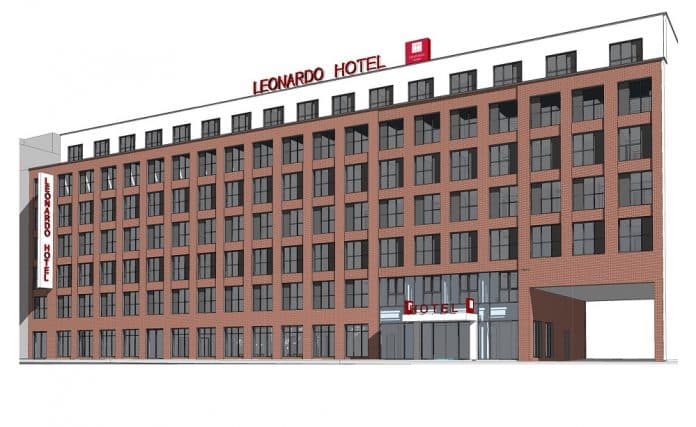 Rendering Leonardo Hotel Hamburg-Altona. Bild: HWS Immobilien GmbH