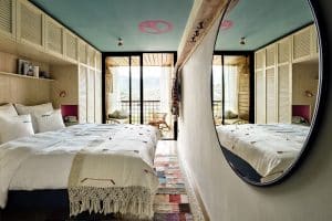 Zimmer im Bikini Island & Mountain Hotel auf Mallorca. Bild: Design Hotels