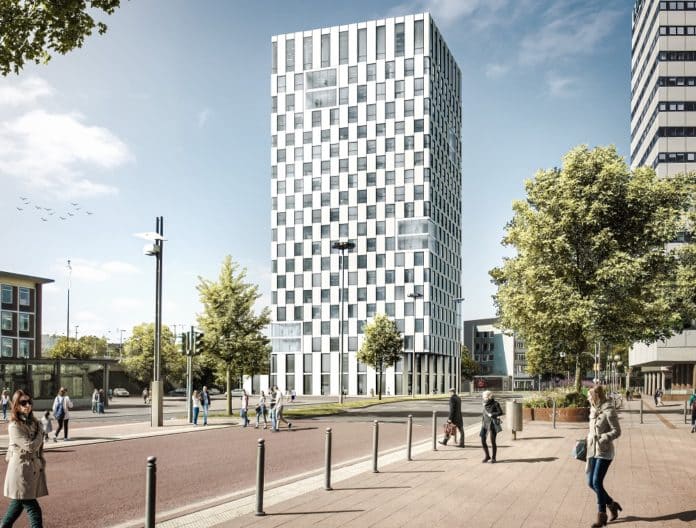 Visualisierung des City-Tower-BO. Bild: Gerber Architekten