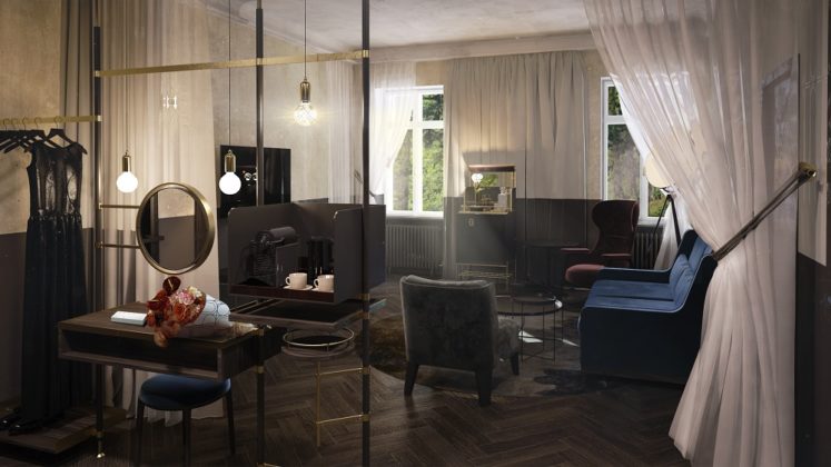 Einblick in eine Suite des Hotel Straubinger. Bild: BWM Architekten