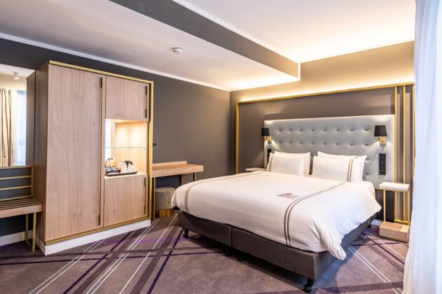 Einblick in ein Zimmer des Premier Inn Saarbrücken. Bild: Premier Inn Deutschland