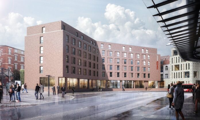 Rendering IntercityHotel Lübeck. Bild: MW3D Studio