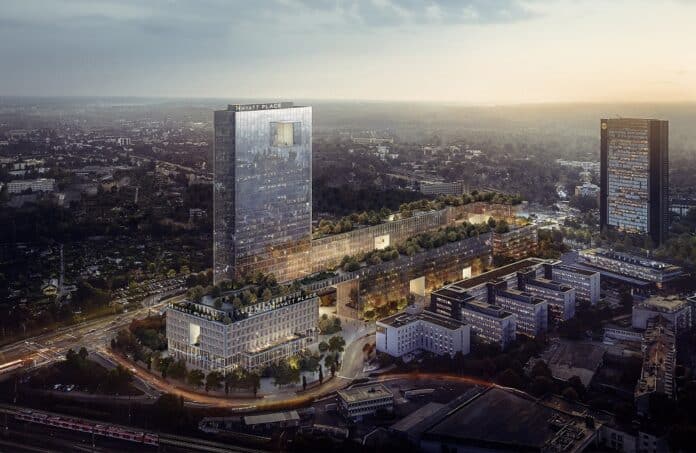 Rendering des Tadao Ando Campus & Tower. Bild: Hyatt Hotels Corporation