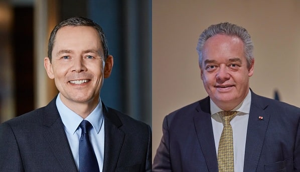 Karl-Heinz Pawlizki (links). Bild: Schörghuber Unternehmensgruppe Jörg T. Böckeler (rechts). Bild: Dorint