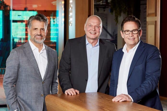 CEO Otto Lindner, COO Andreas Krökel und CTO Frank Lindner. Bild: Lindner Hotels