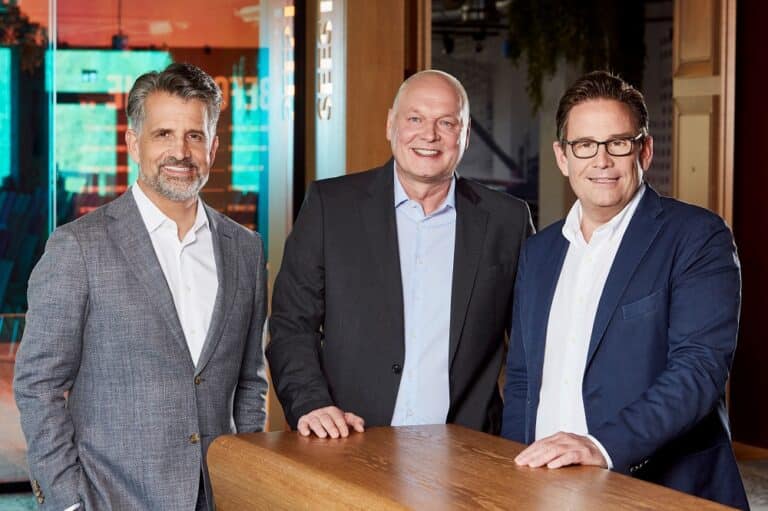 CEO Otto Lindner, COO Andreas Krökel und CTO Frank Lindner. Bild: Lindner Hotels