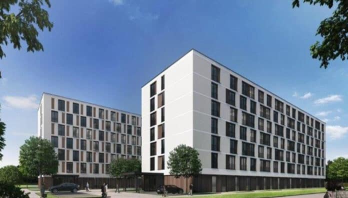 Holiday Inn Express und Hampton by Hilton Munich North. Bild: Lambert Immobilien