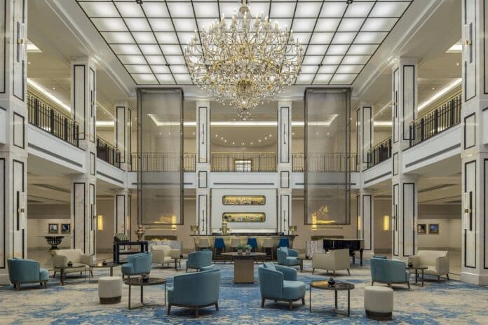 Die Lobby im JW Marriott Berlin. Bild: Marriott International