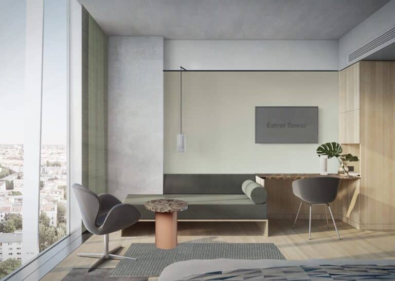 Estrel Tower feiert 100-Meter-Marke