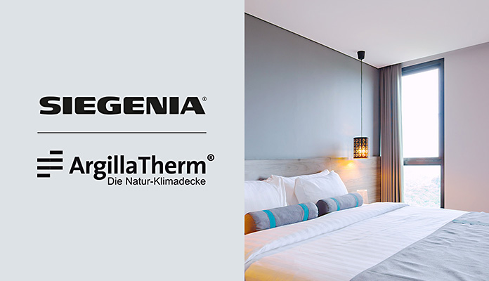 SIEGENIA und ArgillaTherm: Energieeffiziente Klimatisierung in Hotels.