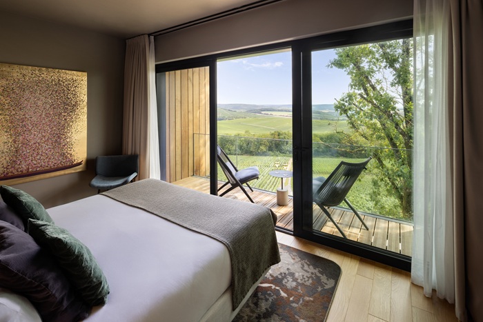 Ein Zimmer in einem Loisium Spa & Wine. Bild: W. Streitfelder