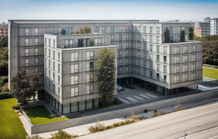 Das künftige Leipziger Holiday Inn – The Niu Fair und Candlewood Suites.
