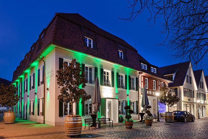 Außenansicht des Stadthotels Haslach