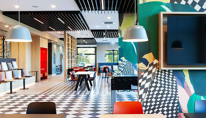 Innenansicht des ibis Berlin Airport Hotels